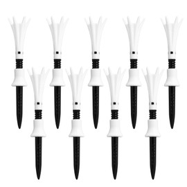 Daiya Golf TE-6013 Tomahawk Tea BW Semi-Long, 9 Pieces, Increased Distance, Durable, Break-resistant, Easy to Find, Meets Golf Regulations, Made in Japan, Total Length 1.7 inches (42 mm), Black