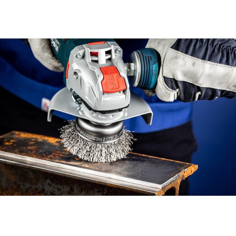 PFERD Cup Brush, Diameter 75 mm, Unbraided, 0.30 mm Steel