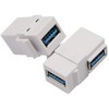 AAOTOKK Right Angle USB 3.0 Keystone Coupler 90 Degree USB