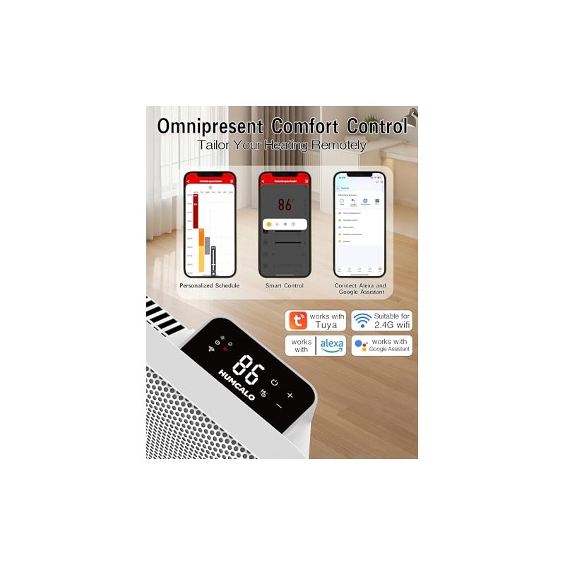 Graphene Convection Panel Infrared Space Heater for Indoor Use Large