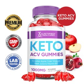 (2 Pack) Keto ACV Gummies Advanced Support Keto Gummys 1000MG Apple Cider Vinegar Formulated with Pomegranate Beet Juice Powder B12 Vegan Non GMO 120 Gummies