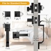 Probrico Black Front Door Handle Set,Exterior Door Handle with Deadbolt,Entry