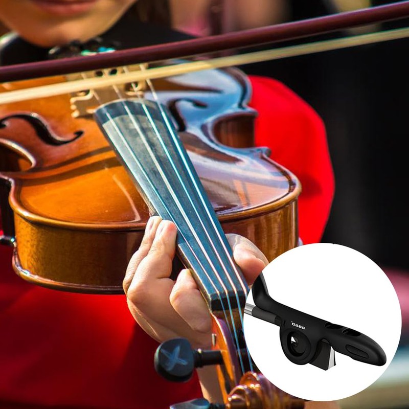 1PCS Black Violin Bow Grip Aid Helper Correcting,With Bow Stopper
