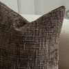 Mandioo Pack of 2 Solid Decorative Soft Chenille Coffee Cushion