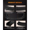 FINDAUTO PP Car Front Lip Body Kits Universal Glossy Carbon