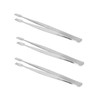 IWOWHERO Stainless Steel Stamp Tweezer 3pcs Set Precision Nipper for