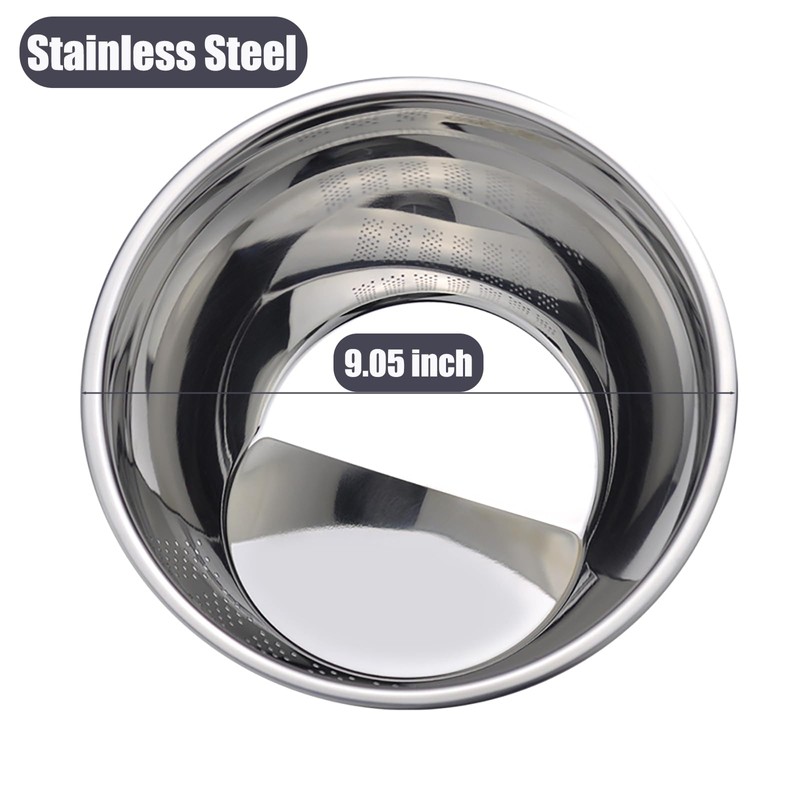 Rice Washer Strainer Bowl, Stainless Steel Quinoa Washing Bowl With