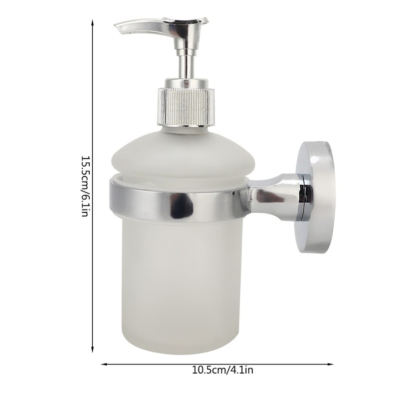 Wall Mounted Stainless Steel Manual Hand Liquid Lotion Soap Dispenser