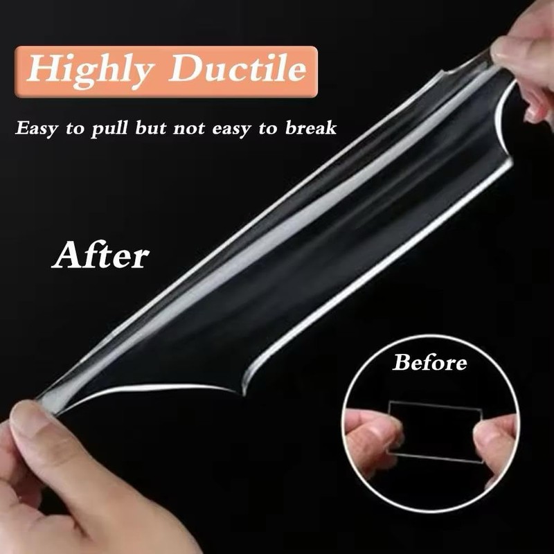 MONSTER TAPE Double Sided Clear Mounting Tape Extra Large 5M