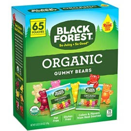 Black Forest Organic Gummy Bears Candy, 0.8-Ounce Bag , 65 Count (Pack of 1)