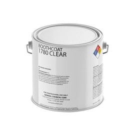 Paint Boothcoat 1780 Clear - Fast Drying, Water-Based Over Spray Collector for Interior Paint Booth Walls. Water Rinseable, Effective for Coatings, Adhesive, Wax, Greases, and Oils - 1 Gallon Jug