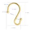 Metal Shower Curtain Hooks，Set of 12 Rings，Rust Resistant S Shaped