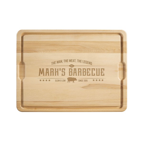 Personalization Universe Personalized Hardwood Cutting Board – “The Man, The
