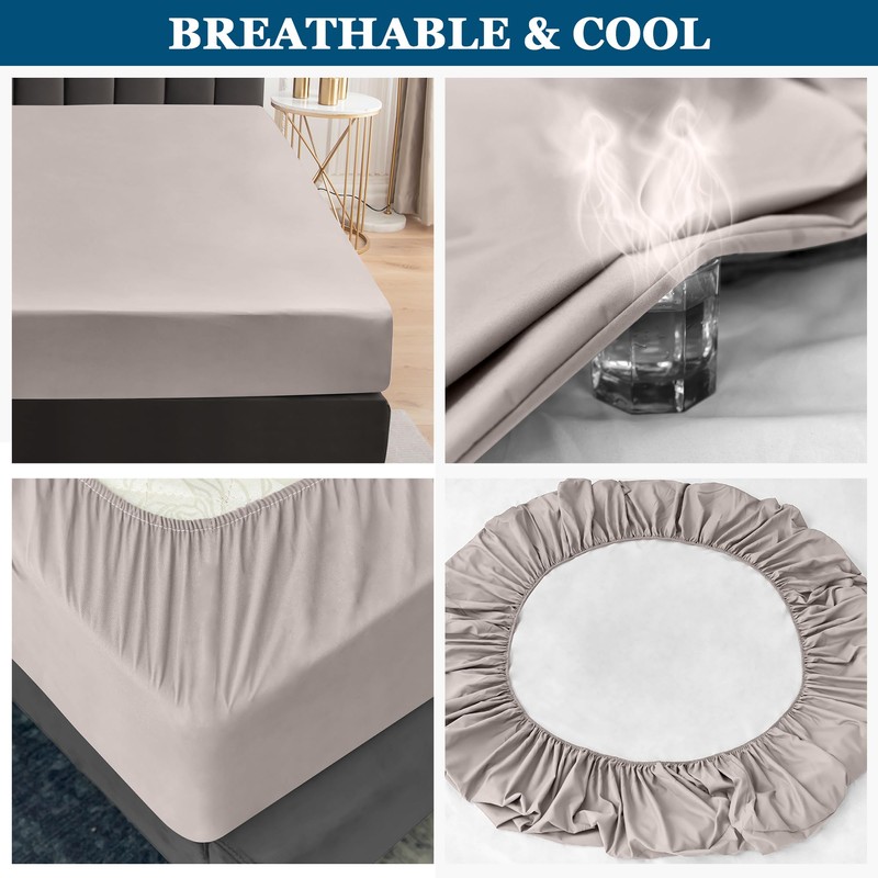 Waterproof Mattress Protector Small double(4FT),122x190cm Mattress Cover for Bed,30cm Deep