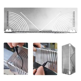 Edottbag Angle & Arc Marking Tool, Adjustable Linear Arc Dual-Purpose Scriber, Parallel Line Drawing Tool, Multi-Purpose Metal Marking Tool for Metalworking, Engineering, Construction