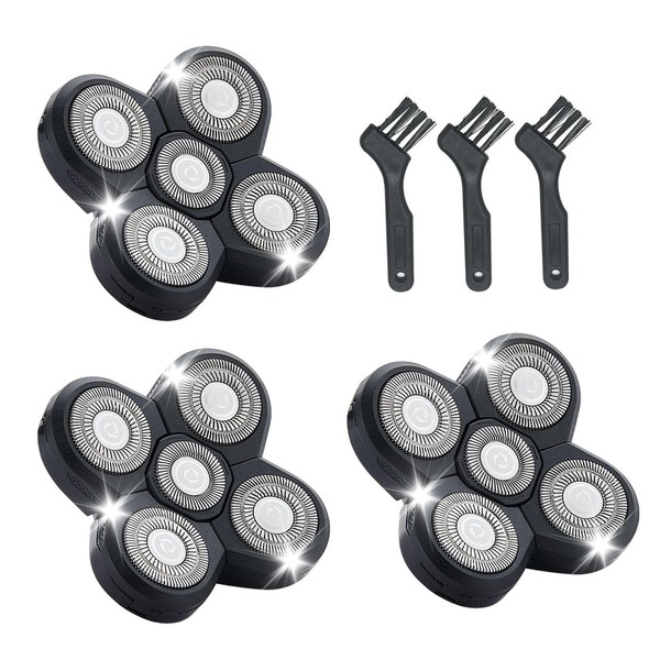 3PCS Shaver Replacement Blades Compatible with Freedom Bald Men Head
