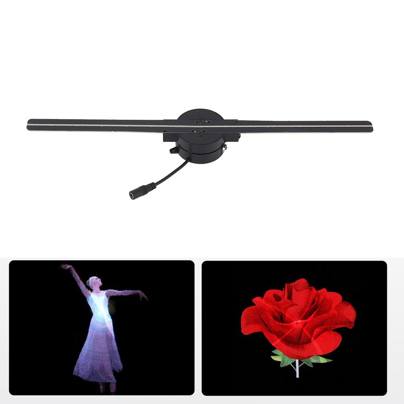 3D Holographic Advertising Machine 415x415mm 1024x640 244 LEDs Hologram Fan