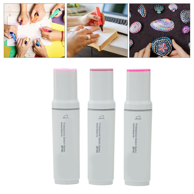 3pcs Jumbo Markers Professional DIY Large Wide Head Quick Drying