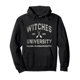 Funny WITCHES Wiccan UNIVERSITY Salem Massachusetts Witch Pullover Hoodie