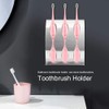 MOUMOUTEN Household Wall-Mounted Stainless Steel Toothbrush Holder - Modern Bathroom