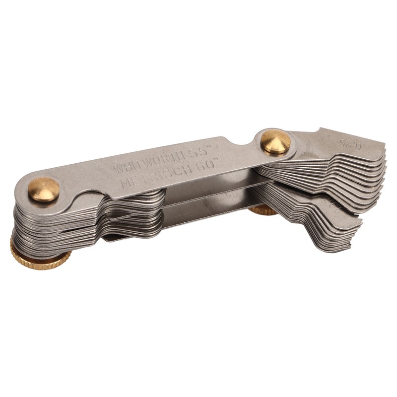 Thread Gauge 55° 60° 52 Blades Metric Imperial Stainless Steel
