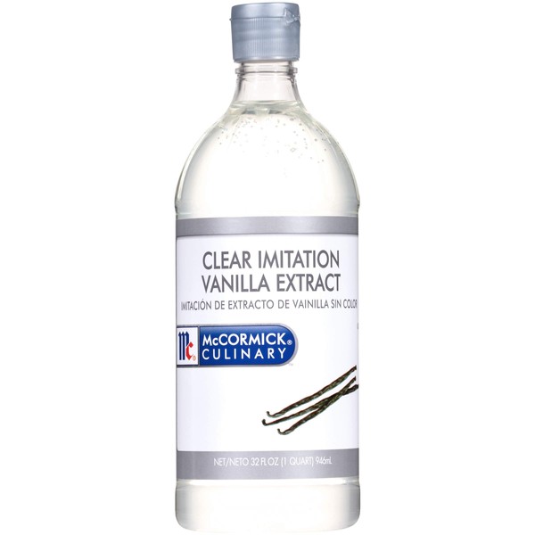 McCormick Culinary Clear Imitation Vanilla Extract, 32 fl oz