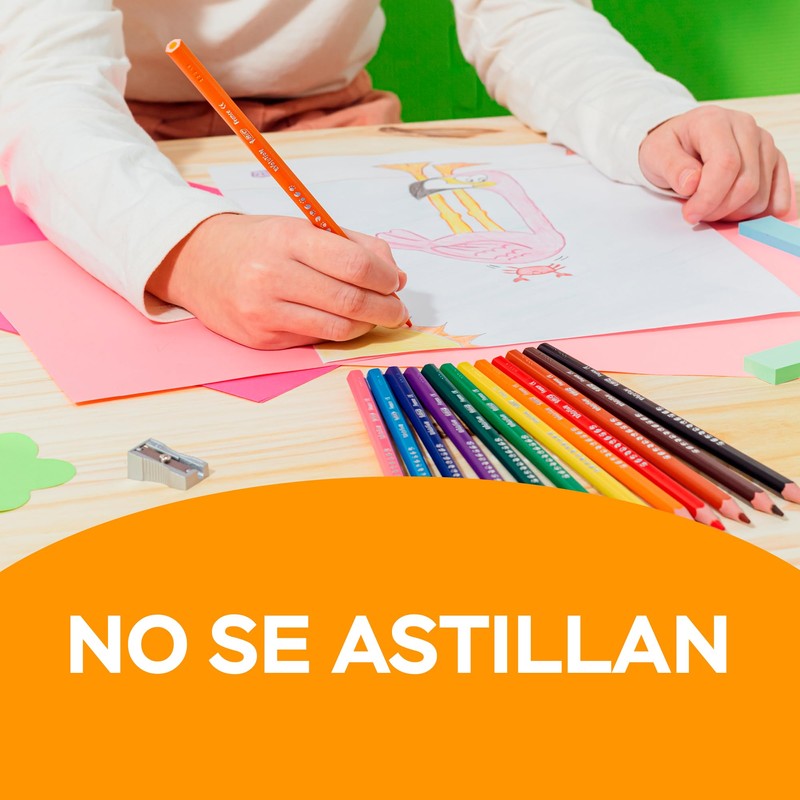 BIC Lápices de Colores Evolution Punta Resistente Sin Astillas Hecho