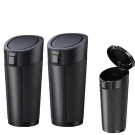 Prudencrose 2 Pack Car Trash Can Mini Trash Can for Car Accessories Phone with Lid for Car Leak Proof