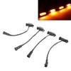 4Pcs LED Grille Lights DC12V Amber High Brightness Front Grille