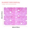 GEGOFB Glow in The Dark Blanket, 50" x 60" Pink
