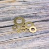 ECSiNG 180PCS Brass Flat Washer Assortment Set 8 Sizes M2
