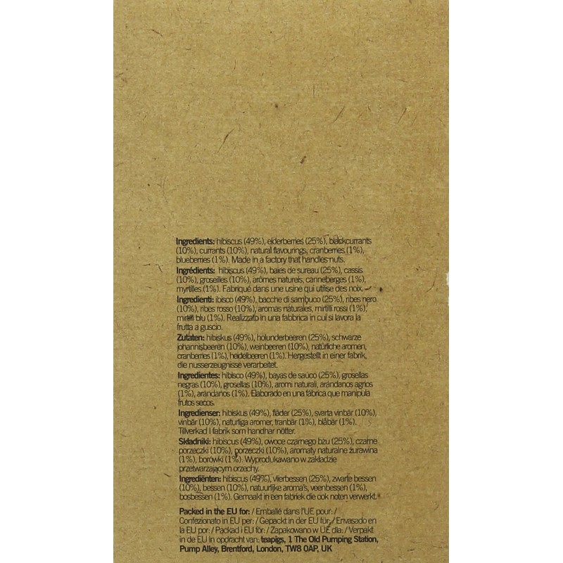 Tea Pigs Super Fruit Tea Made with Whole Fruit, Pack