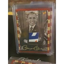 BARACK OBAMA 2018 The Bar Pieces Of The Past Hybrid Edition Pennant Relic