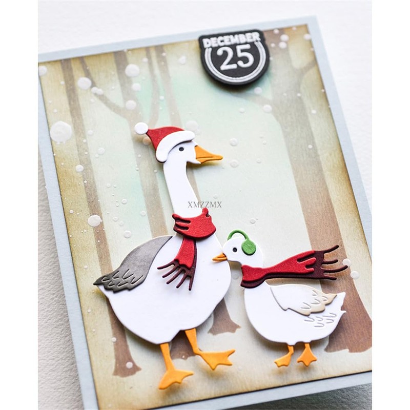 XMZZMX Patchwork Animal Duck Metal Cutting Dies for Card Making,