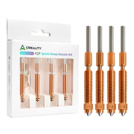 Creality K2 Plus Nozzle Kit 4PCS - "Unicorn" Quick-Swap High Flow Nozzles (0.4/0.6/0.8mm) with Titanium Alloy Heat Break, Copper & Hardened Steel Tips - Compatible with K2 Plus/Creality Hi 3D Printer