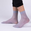 5 Pack Mens Ultrathin Breathable Silk Sheer Dress Socks Summer