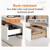 YENUO 1 Pair Full Extension Drawer Slides Side Mount 4-24