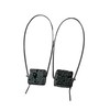 Lava Stone Essential Oil Diffuser Modern Hoop Earrings (Cube Stone,