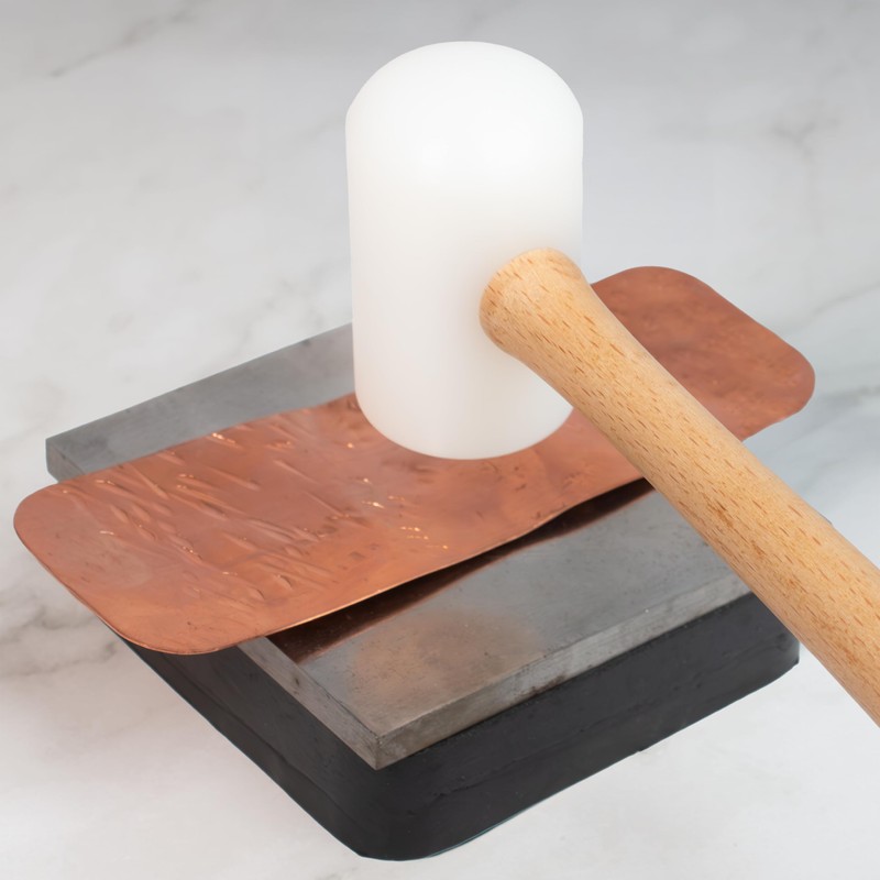 The Beadsmith Double-Sided Nylon Hammer - Double Plastic Non-Marring Mallet,