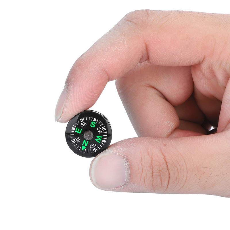 20mm 12 Pcs Button Compass Mini Compass, Easy to Read,
