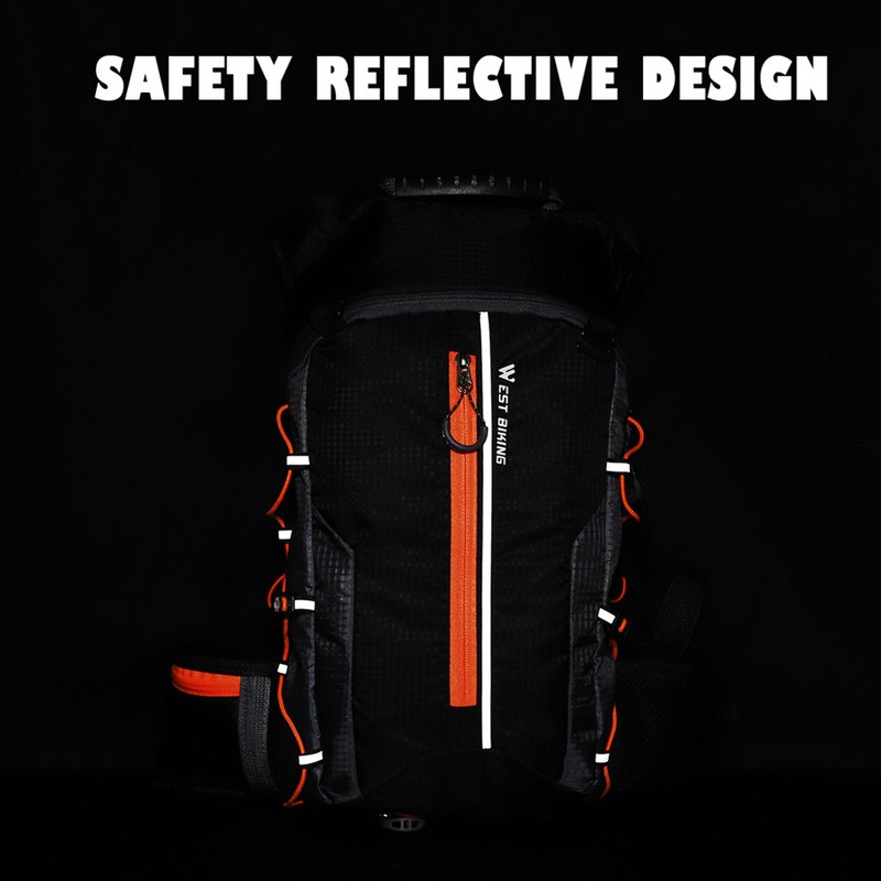 WEST BIKING Waterproof Bicycle Bag Cycle Backpack Breathable 10L Ultralight