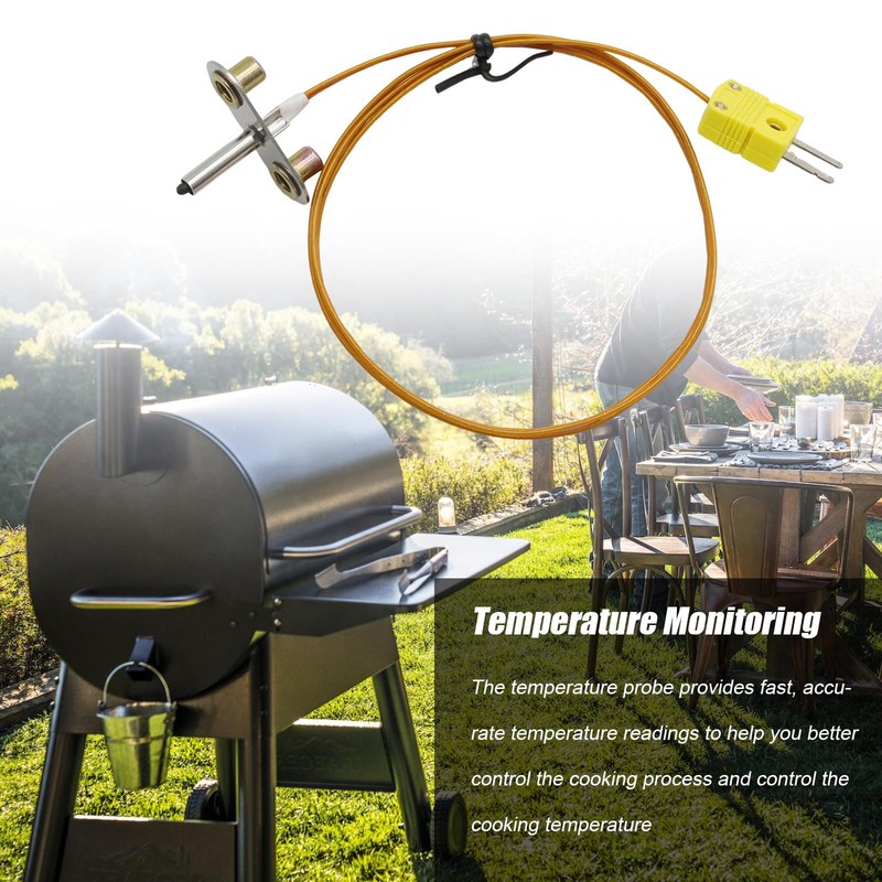 Hoypeyfiy KIT0422 Thermocouple Probe Kit, Replacement for Traeger D2 Pro