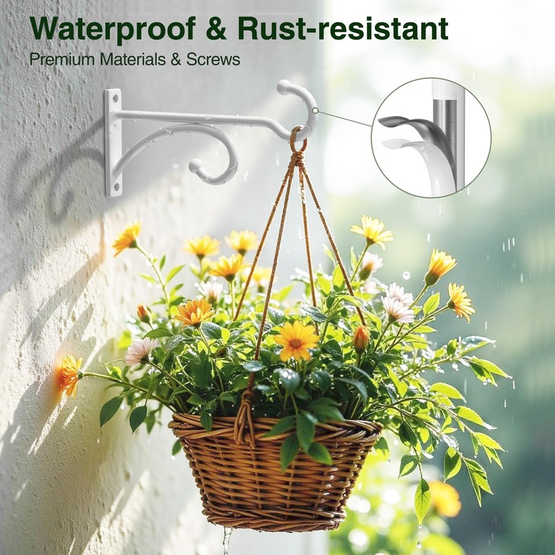 pickpiff 6-Inch Planter Hooks for Hanging Plants - Plant Hanger