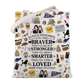MYSOMY G Girls TV Show Gift Luke's Diner Tote Bag Gilmore TV Show Reusable Tote Shoulder Bag Lorelai Rory Gilmore Fan Gift, Ggirls Tb