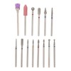 20 Holes 14pcs Nail Grinding Head Holder Manicure Pedicure Bits