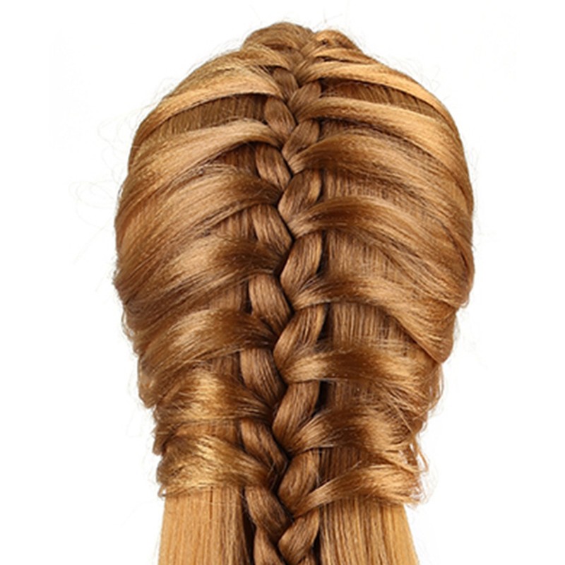 40% Real Human Hair Mannequin Head Hairdresser Training Head Cosmetology
