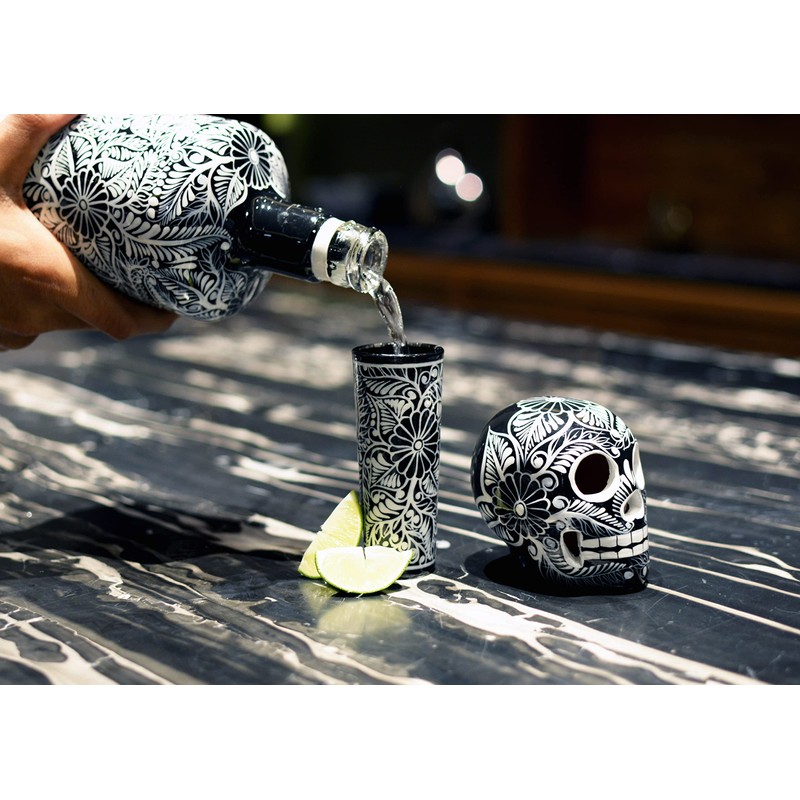 Tequila Decanter Set, Liquor Decanter with Shot Glasses and Mexican