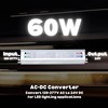 EOPWR LED Driver 60W Waterproof IP67 Power Supply AC120-277V to