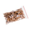 Curtain hooks for rings, oak, 25 pieces, 10 mm diameter,