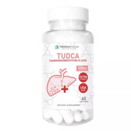 Pure TUDCA Supplement (Tauroursodeox<wbr/>ycholic Acid) - 500mg Per Serving - 1 Month